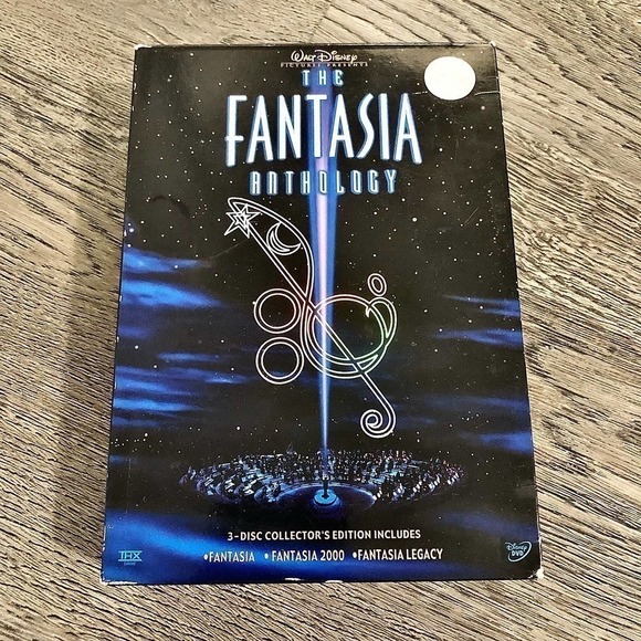 DISNEY 𝅺THE Fantasia Anthology (DVD, 2000, 3-Disc Set, Collector's Edition, - Picture 1 of 5